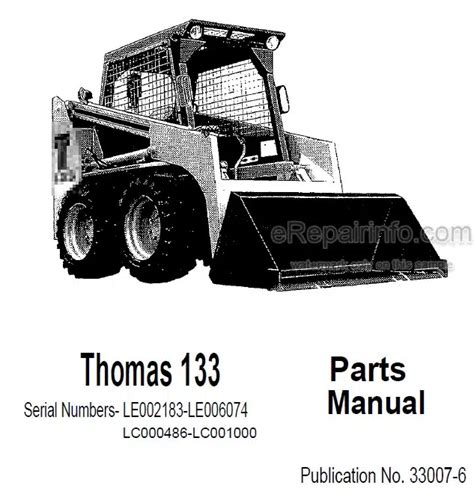 thomas 133s skid steer specs|thomas 133 skid steer manual.